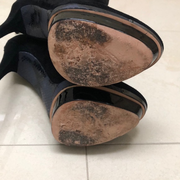 Brian Atwood- Fuveau Bootie- 7.5 Black Suede - Picture 6 of 13